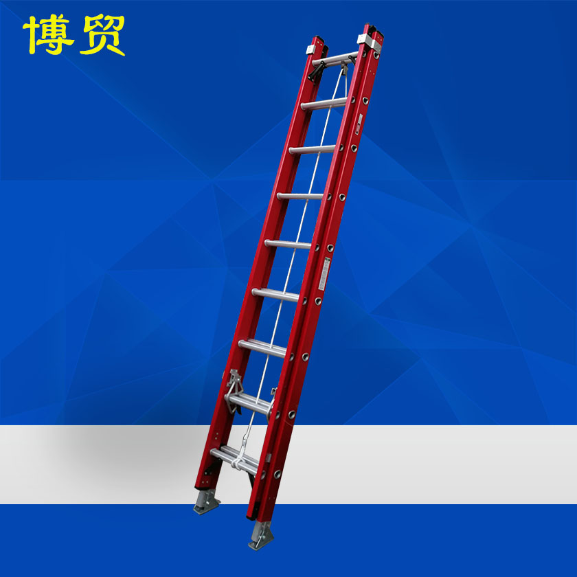 欧标 绝缘双钩红单伸缩梯-直梯/单梯（按类型）-新利体育