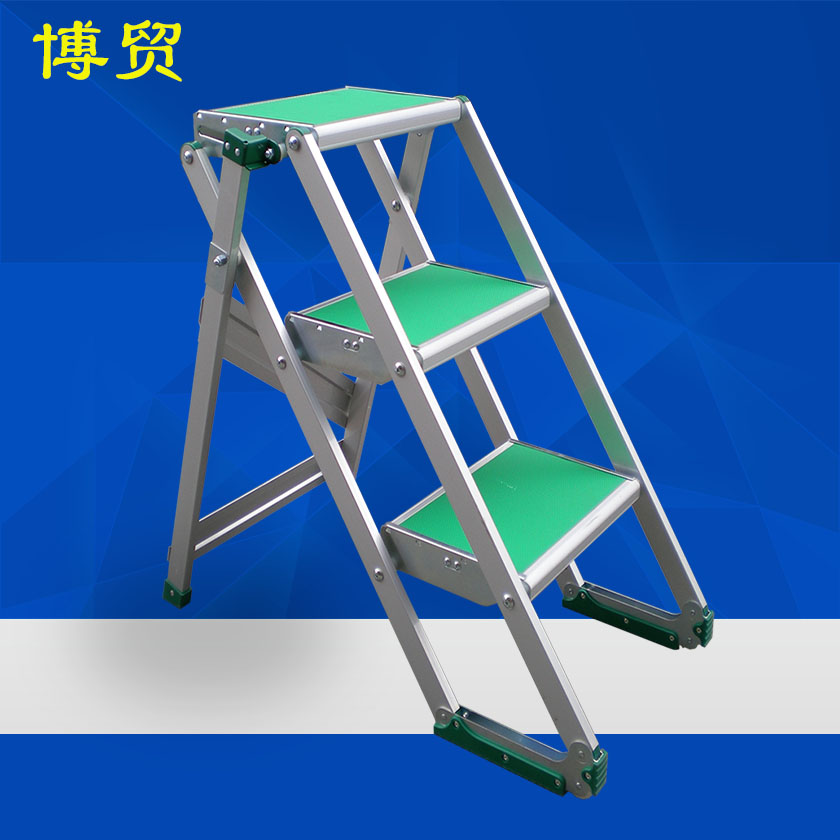 欧标 铝合金折叠踏台梯D4-铝合金梯-新利体育