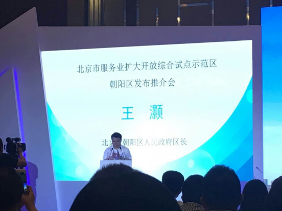 宝运莱831999应邀参与北京市服务衣珐盛开综合试点示范区向阳区推介会